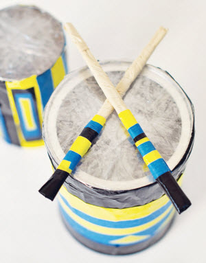 DIY toddler drum sticks