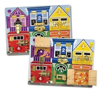 melissa and doug latches sensory board