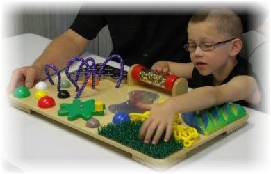 sensory table top texture boards